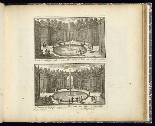 Salon de treillage en face de la Décharge du Parterre des Grenoüilles (Upper Plate)