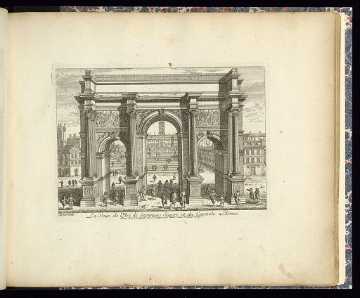 La Veuë de l’Arc de Septimius Severe et du Capitole a Rome