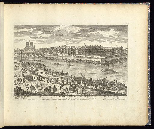 VEUE DE L’ISLE NOSTRE DAME et de la Maison de Mr. de Bretonvilier