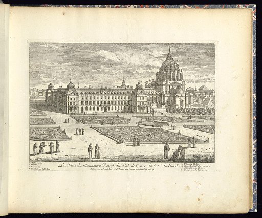 La Veuë du Monastere Royal du Val de Grace, du Côté du Jardin