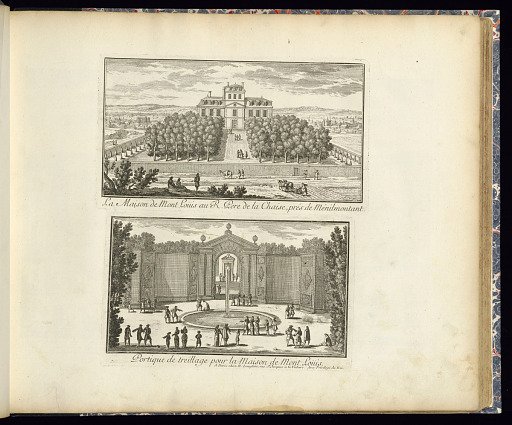 La Maison de Mont Loüis au R. Pere de la Chaise, prés de Ménilmontant (Upper Plate)