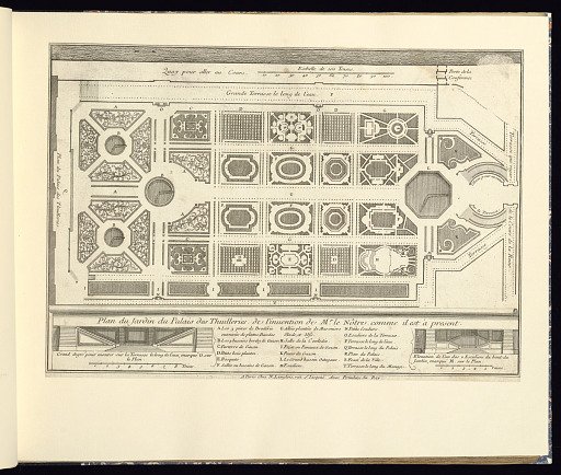 Plan du Jardin du Palais des Thuilleries de l’invention de Mr. Le Nôtre comme il est à present