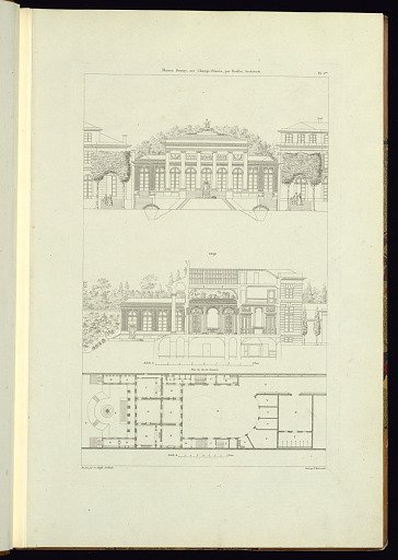 Plans, Coupes, Elevations, Des...Maisons et des Hotels Construits a Paris...