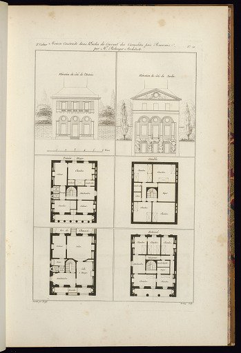 Maison Construite dans l’Enclos du Couvent des Carmelites près Beauvais par Mr. Belanger Architect