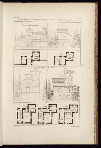 Petites Maisons de Campagne Pittoresque par Mr. Lomet Adjudant Général
