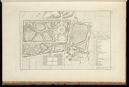 Plan Général De la Propriété Rurale composée des Maisons Granges, Jardins-Pitoresques et Potagers Appartenant à Me. Belanger à Santeny