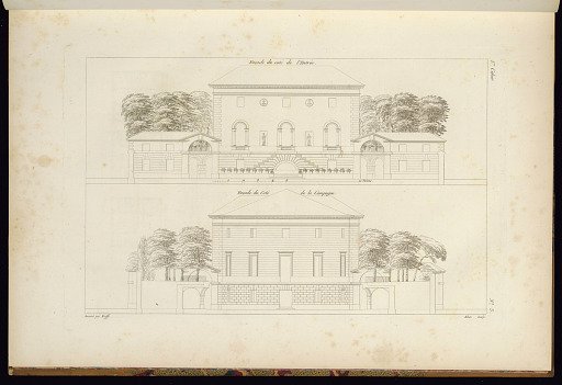 Two Exterior Elevations for a House