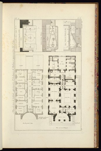 Plans du Cazin de Terlinden appartenant à Me la douariere de Meulenaer, à Sgravensel, par J.J. le Queue
