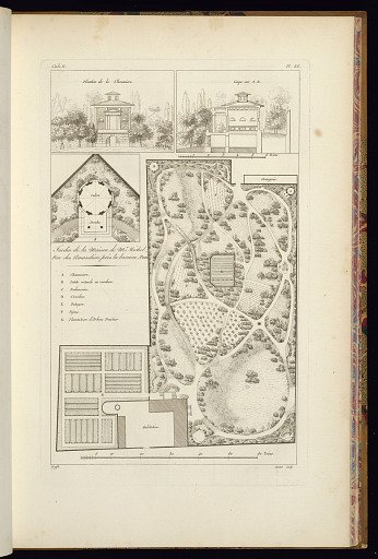 Jardin de la Maison de Mr. Michel Rue des Amandiers près la barriere, AParis