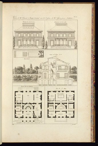 Maison de Mr. Clemont à Etampe, Restauré sur les Dessins de Mr. Lefevre jeune Architecte