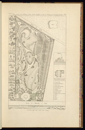 Plan general d’une Maison et d’un Jardin Anglais execute au Raincy par Coutepée Archite.