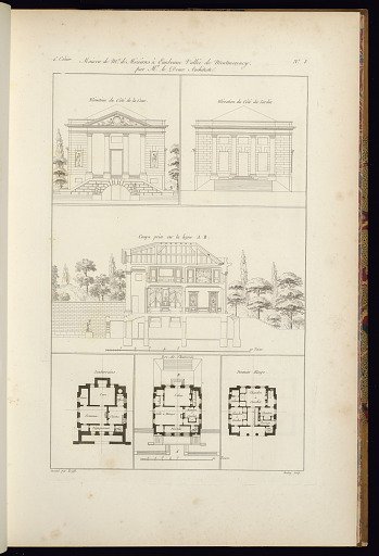 Maison de Mr. de Mèzièrres à Eaubonne Vallée de Montmorency par Mr. le Doux Architect