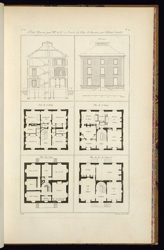 Petite Maison pour Mr. de V…à l’entrée du Bois de Verrières Par Villetard Archite