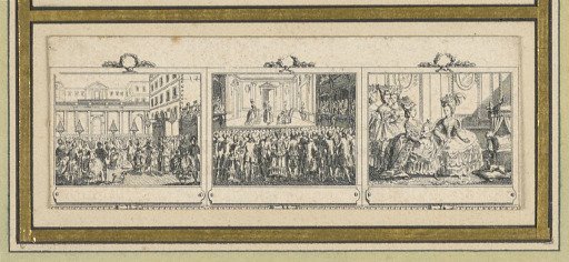 Scenes Related to the Birth of Louis Joseph, Dauphin of France for a Calendar or Almanac