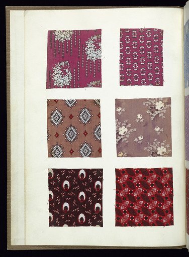 Scrapbook of textile swatches