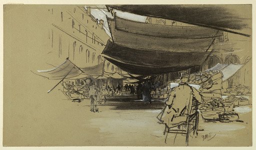 The Awnings of the Fruit Market