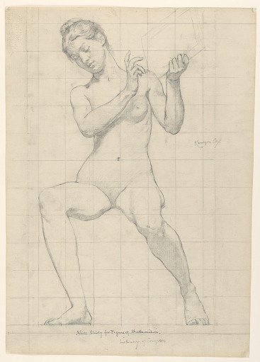 Study for "Mathematics," "The Sciences," Library of Congress, Washington D.C.