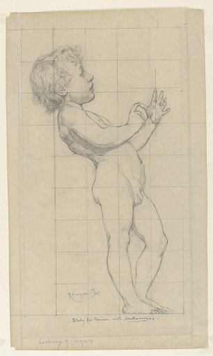 Study for "Mathematics," "The Sciences," Library of Congress, Washington D.C.