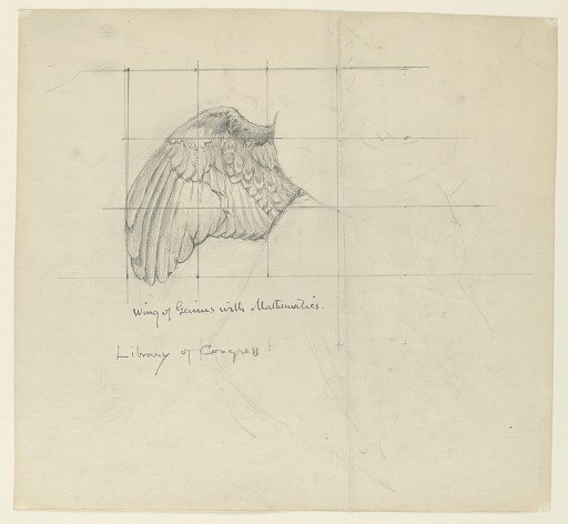 Study for "Mathematics," "The Sciences," Library of Congress, Washington D.C.