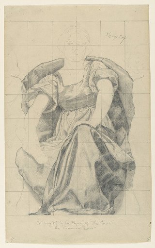 Study for "The Court," "The Common Law," Appellate Division Court House, New York, NY
