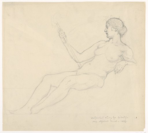 Study for "Liberty," "The Reign of the Law," Appellate Division Court House, New York, NY