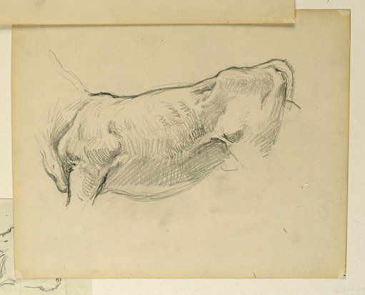 Study for "Herding," "The Progress of Civilization: Hunting, Herding, Agriculture," State Capitol, Des Moines, IA