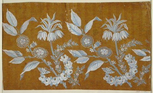 Design for an Embroidery or a Woven Fabric, of the "Fabrique de St. Ruf"