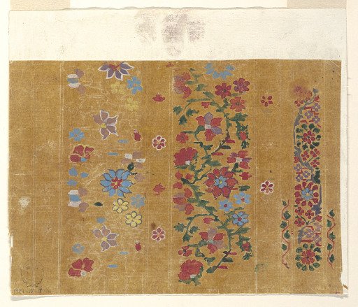 Design for Woven Shawl with Indianizing Motifs