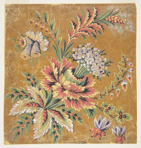 Design for a Woven or Embroidered Corner Motif