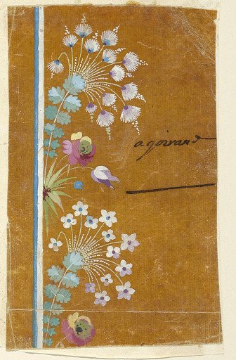 Project for an embroidered vertical border