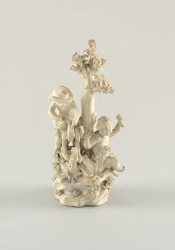 Figural Group of Cupids Representing Air, from a Group Called "The Elements" (One of a Pair)