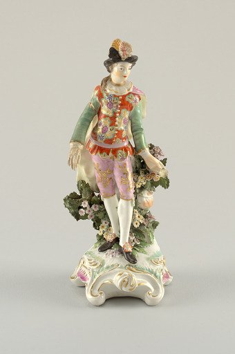 Figure of a Male "Ranelagh" Dancer (One of a Pair)