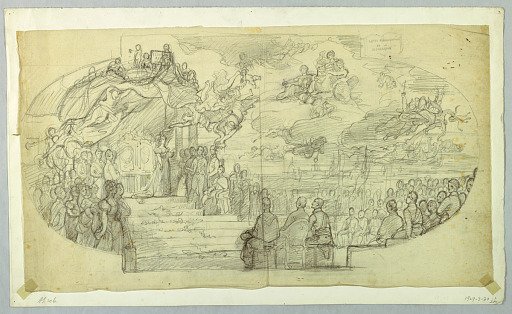 Study for the Allegory of the Cortes of 1834