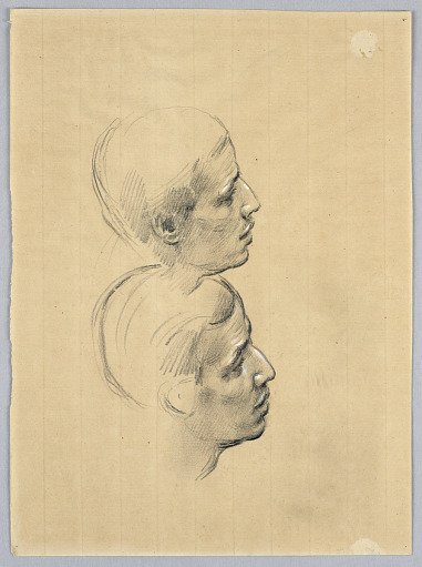 Two Male Heads