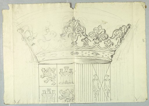 Design for the coat of arms of Isabella I of Castile and Ferdinand II of Aragon