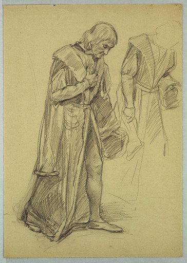 Two Studies of a Bowing Man (Christopher Columbus)