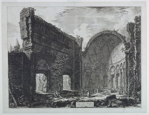 Hadrian's Villa near Tivoli, "Le Vedute di Roma" (1748-1778)