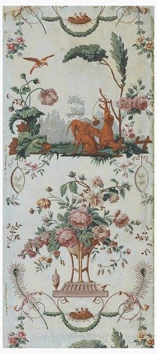 Hunt Trophy and Floral Arabesque