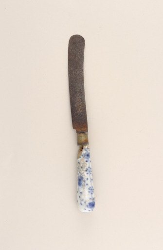 Fork and Knife with Porcelain Handles