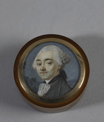 Box and lid with portrait miniature