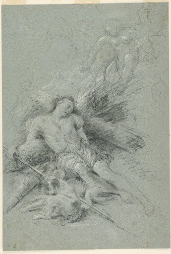 Selene sees the sleeping Endymion
