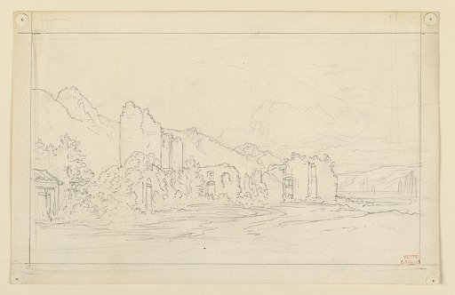 Ruins at a Lake