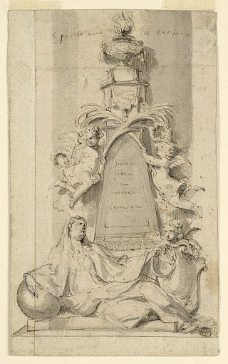 Design for Monument for van der Cammen-Henriques in the Church of St. Gumarus, Lier
