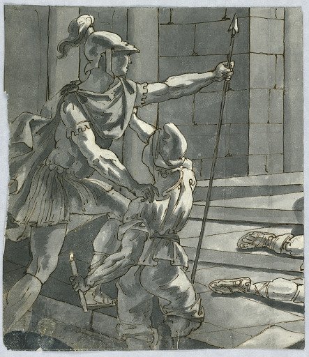 Roman Soldier and Child