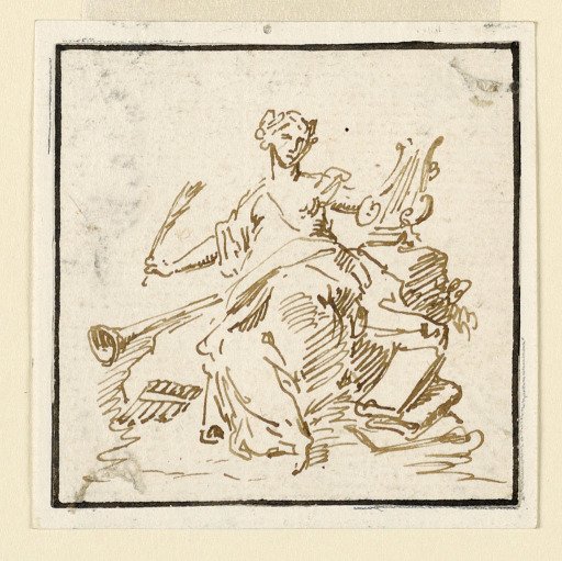 Poetry, from a Series of Seated Muses