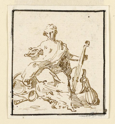 Music, from a Series of Seated Muses