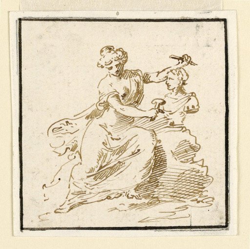 Sculpture, from a Series of Seated Muses