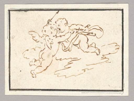 Two Flying Putti