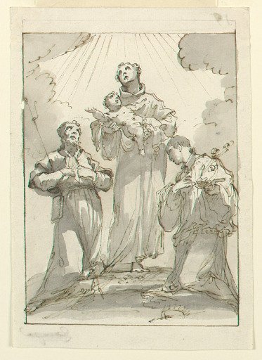 Saint Anthony of Padua Holding the Infant