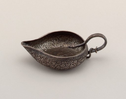 Oil Lamp with Snake Handle
